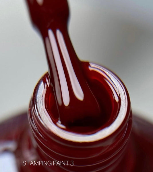 Esmalte stamping rojo #03 Saga 8ml
