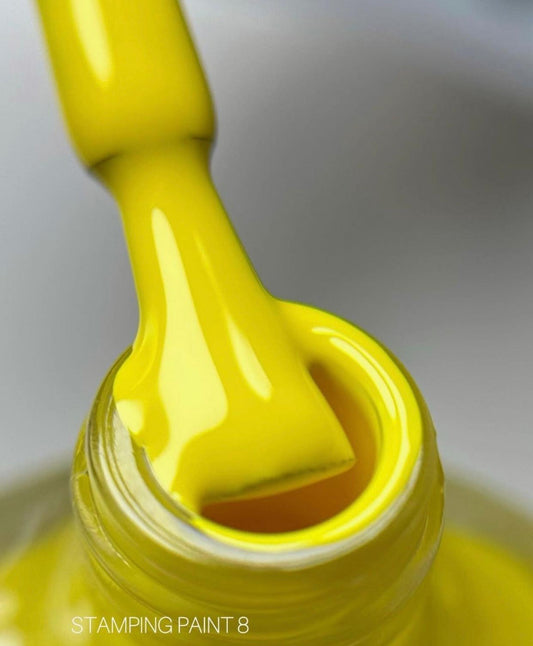 Esmalte stamping amarillo #08 Saga 8 ml