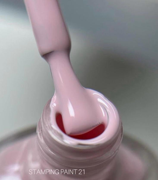 Esmalte stamping rosado #21 Saga 8 ml