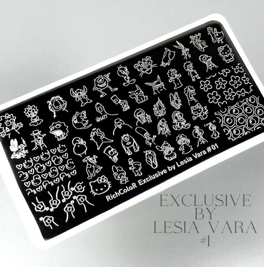 Placa stamping Disney by Lesia Vara #01