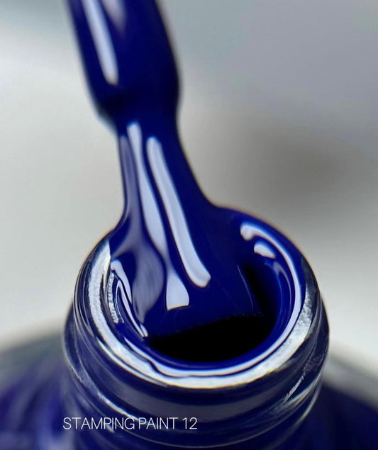 Esmalte stamping azul oscuro #12 Saga 8ml
