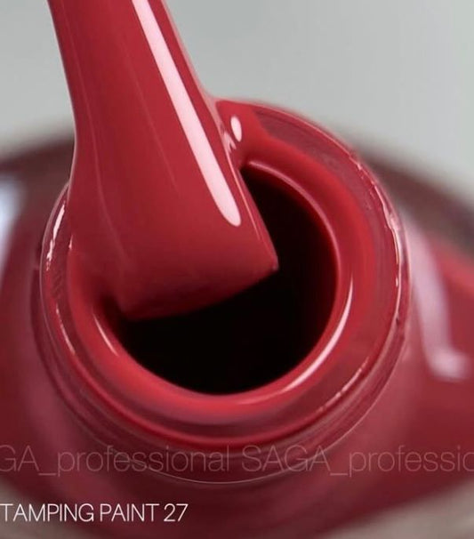 Esmalte stamping rojizo  #27 Saga 8 ml